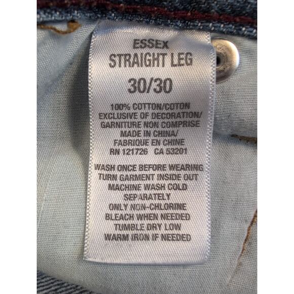 Aeropostale Women’s Size 30 Blue Mid Rise Ripped Skinny Jeans Distressed Denim - Picture 13 of 14